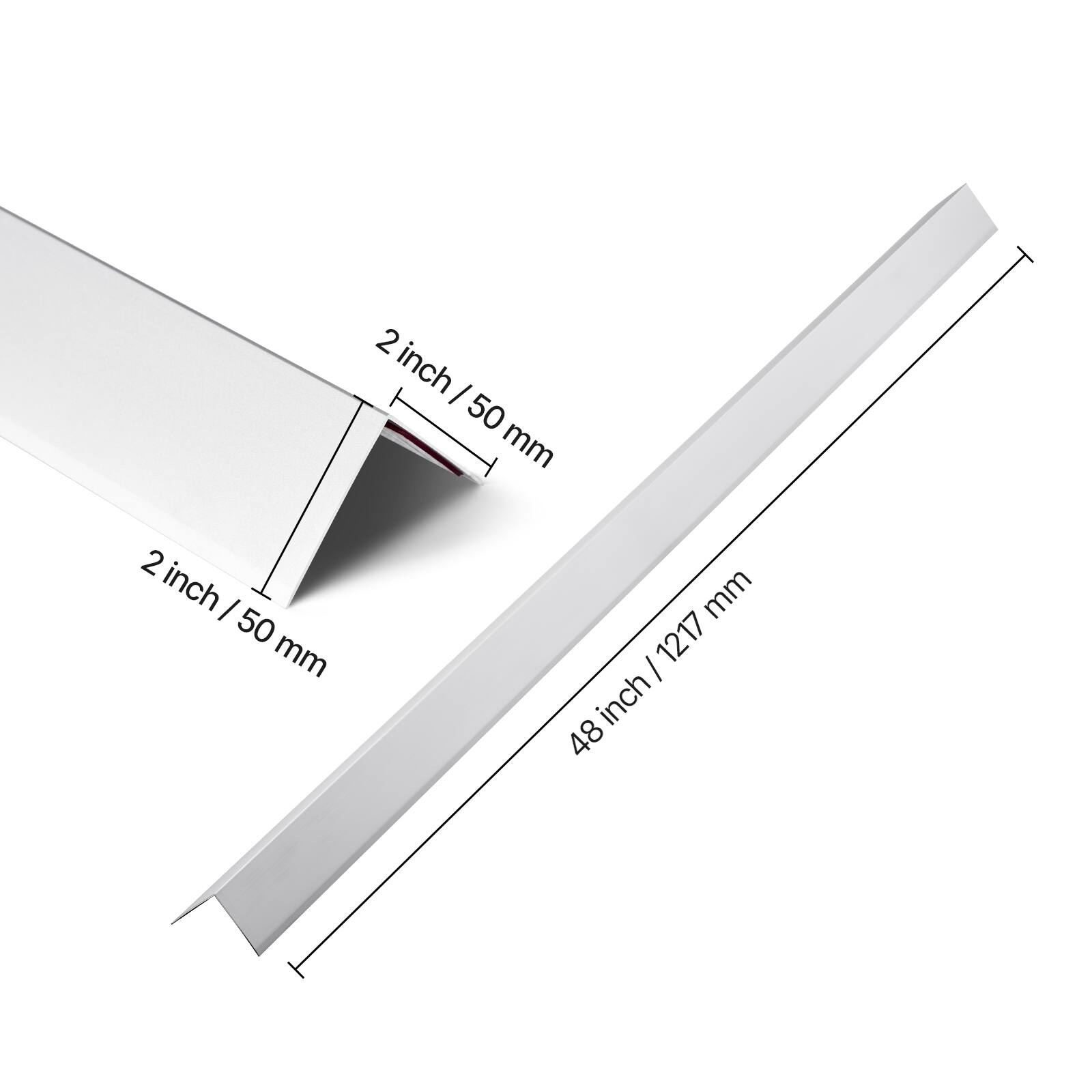 2 inch / 50 mm  
2 inch / 50 mm  
48 inch / 1217 mm