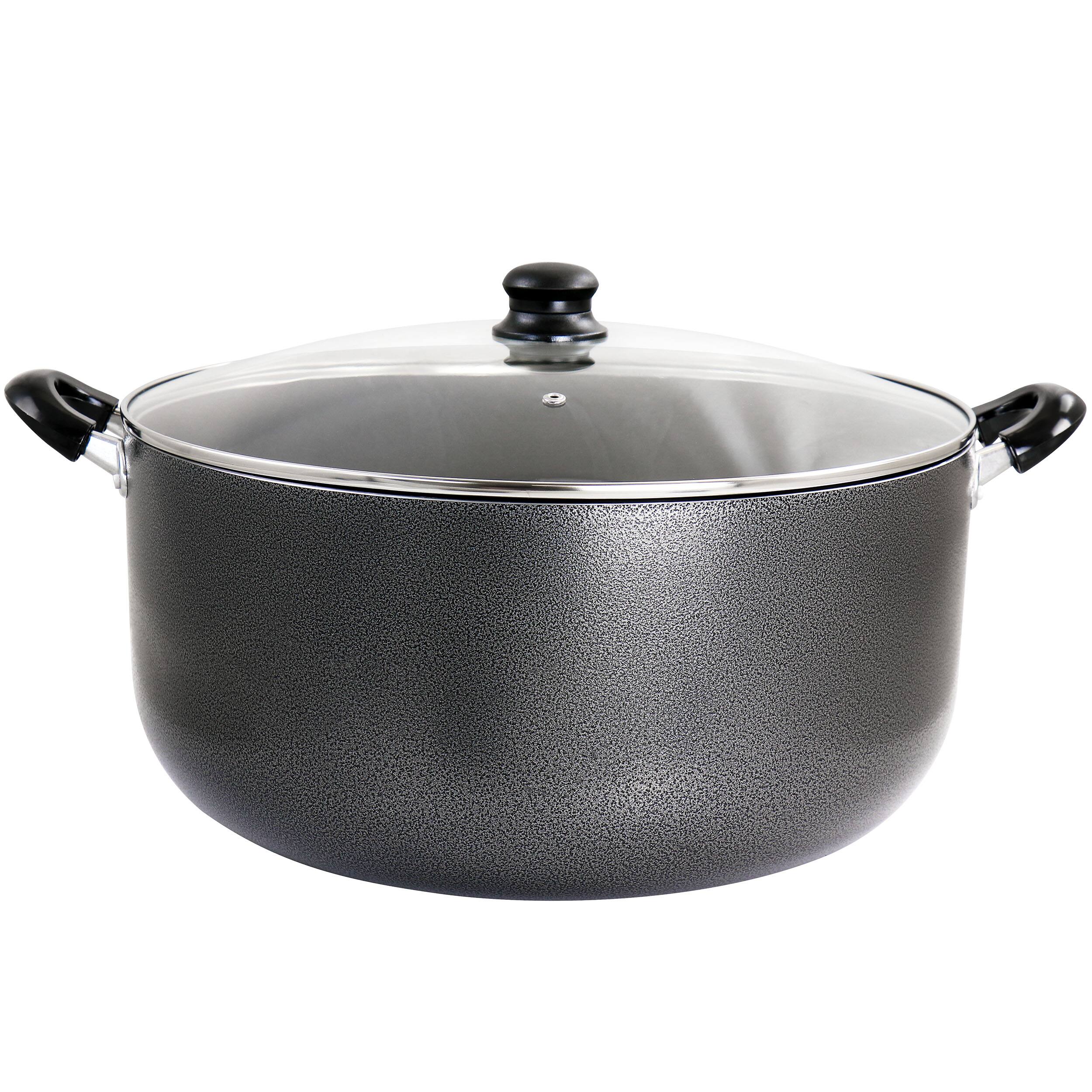 Better Chef - for Professional Results 24 Quart Heavy Gauge Aluminum Dutch Oven in Granite Grey - Gray