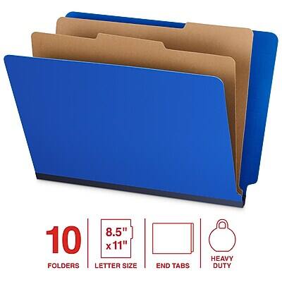 8.5" x 11" FOLDERS LETTER SIZE END TABS HEAVY DUTY

10 FOLDERS

8.5" x 11" LETTER SIZE

END TABS

HEAVY DUTY
