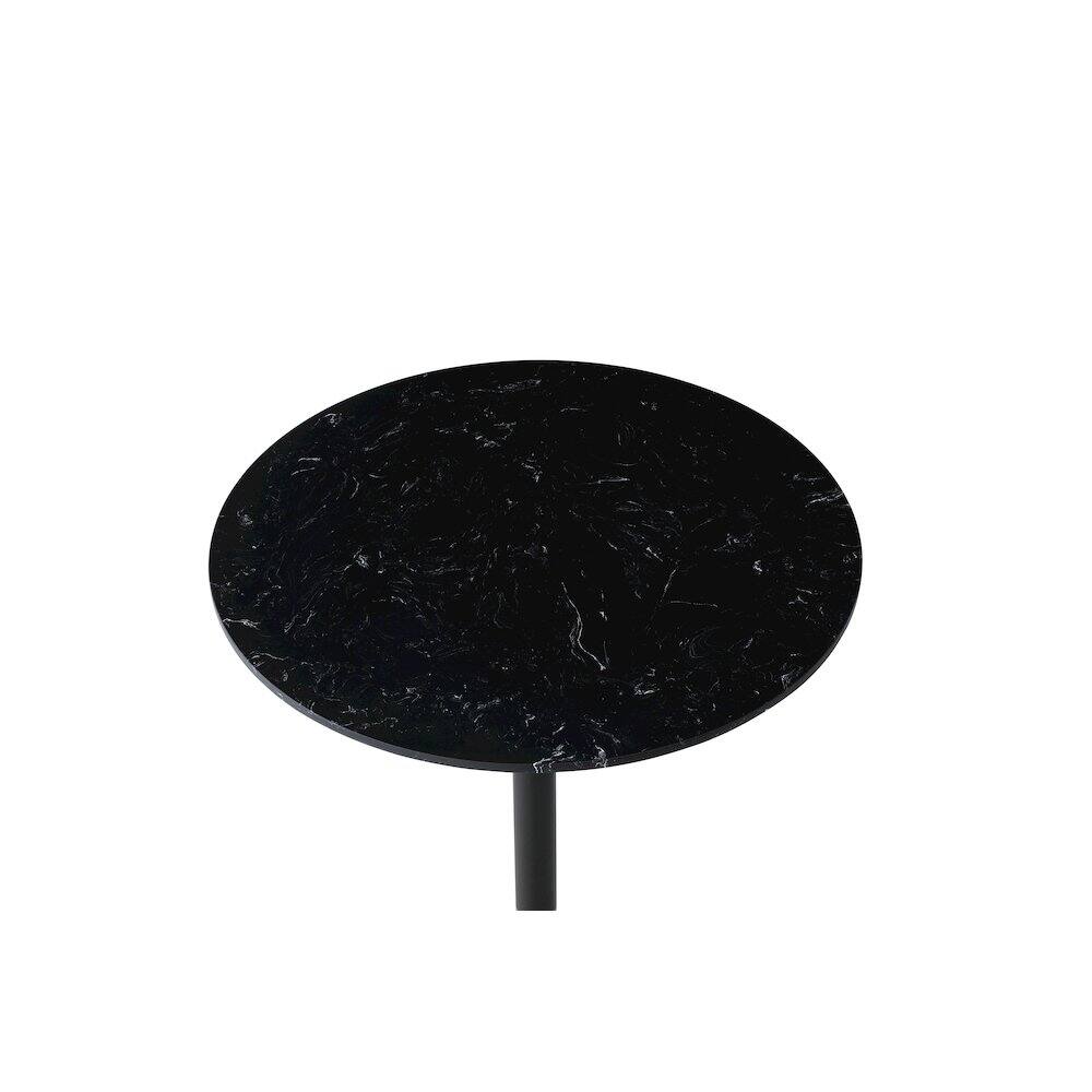 Left. Elegant Decor - Ronan 31.5 Inch Pub Table In Black - Black And Gold.