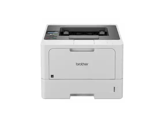 Front. Brother - HL-L5210DN Business Monochrome Laser Printer with Duplex Printing and Networking - Gray.