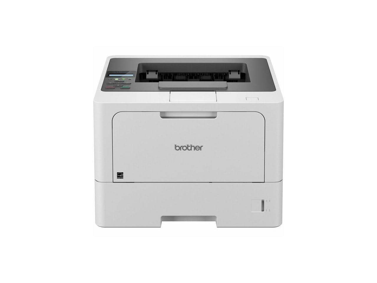 Front. Brother - HL-L5210DN Business Monochrome Laser Printer with Duplex Printing and Networking - Gray.