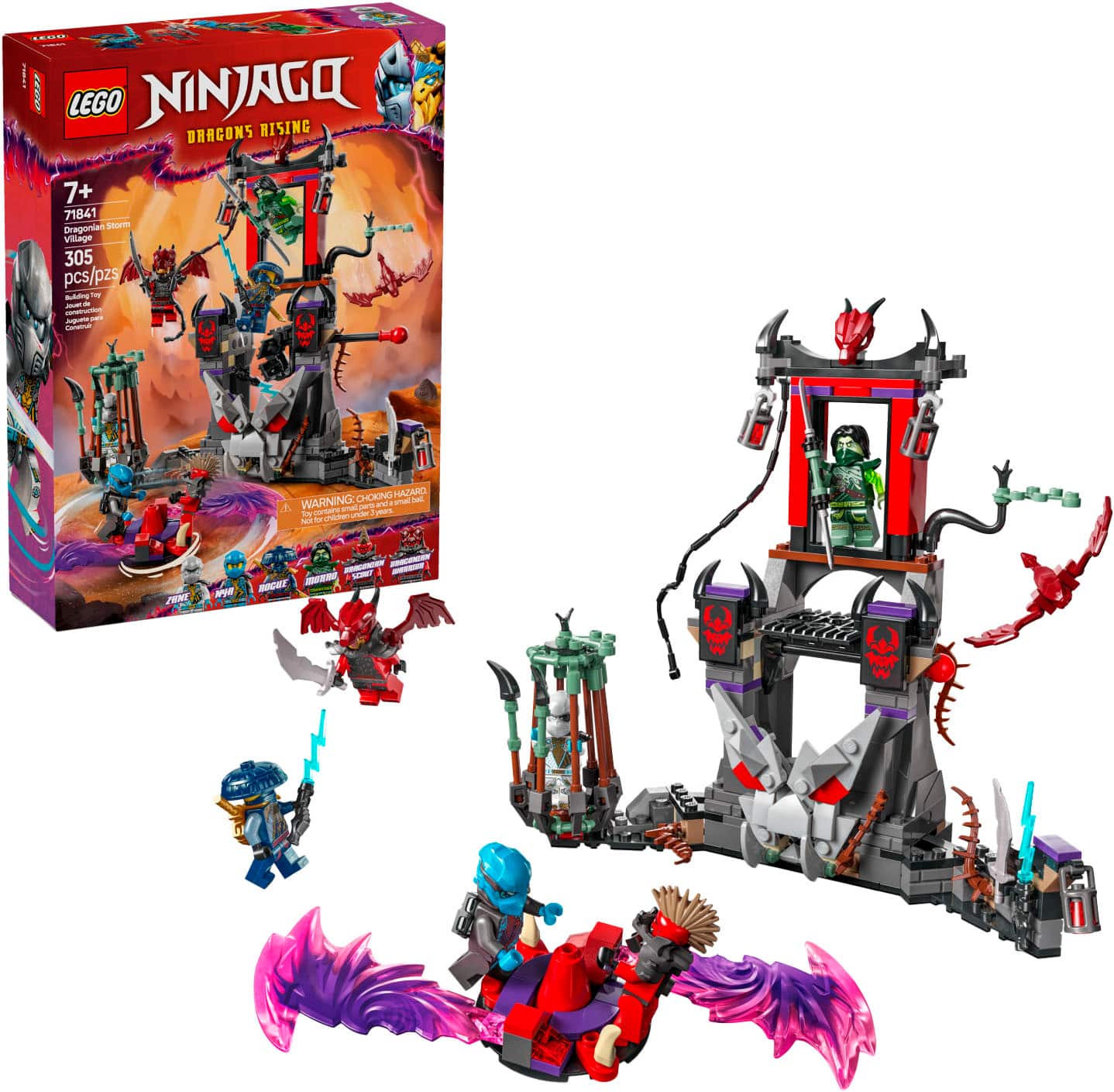 LEGO - NINJAGO Dragonian Storm Village Toy Building Set 71841 - Front_Zoom