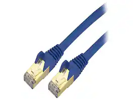 StarTech.com - StarTech Cat6a Shielded Patch Cable 15ft Blue Snagless RJ45 Ethernet Cord