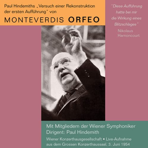 Paul Hindemith - Monteverdis Orfeo   - COMPACT DISCS [CD] price history on PriceWatchPro