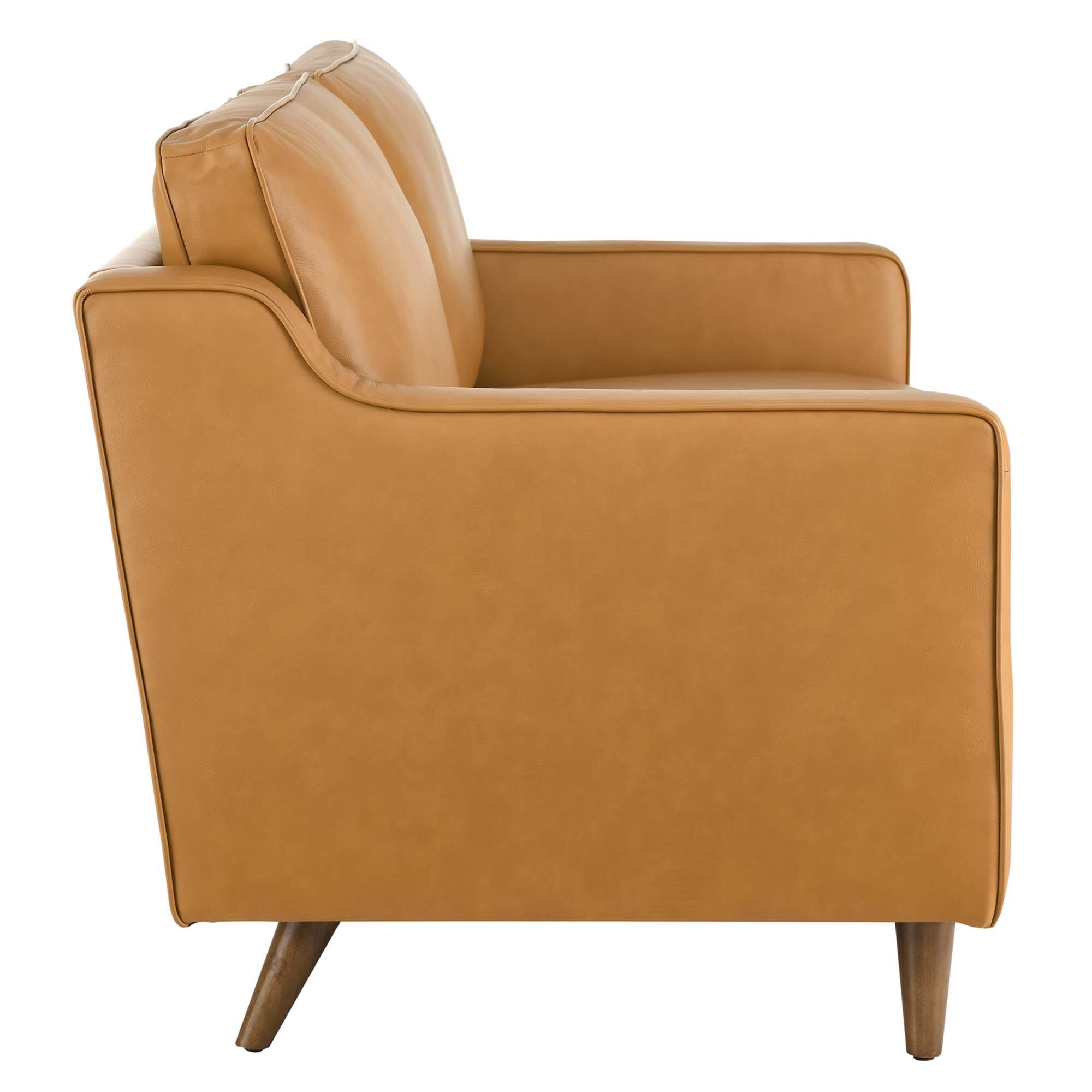 Alt View 1. Modway - Impart Genuine Leather Loveseat by Modway - Tan.