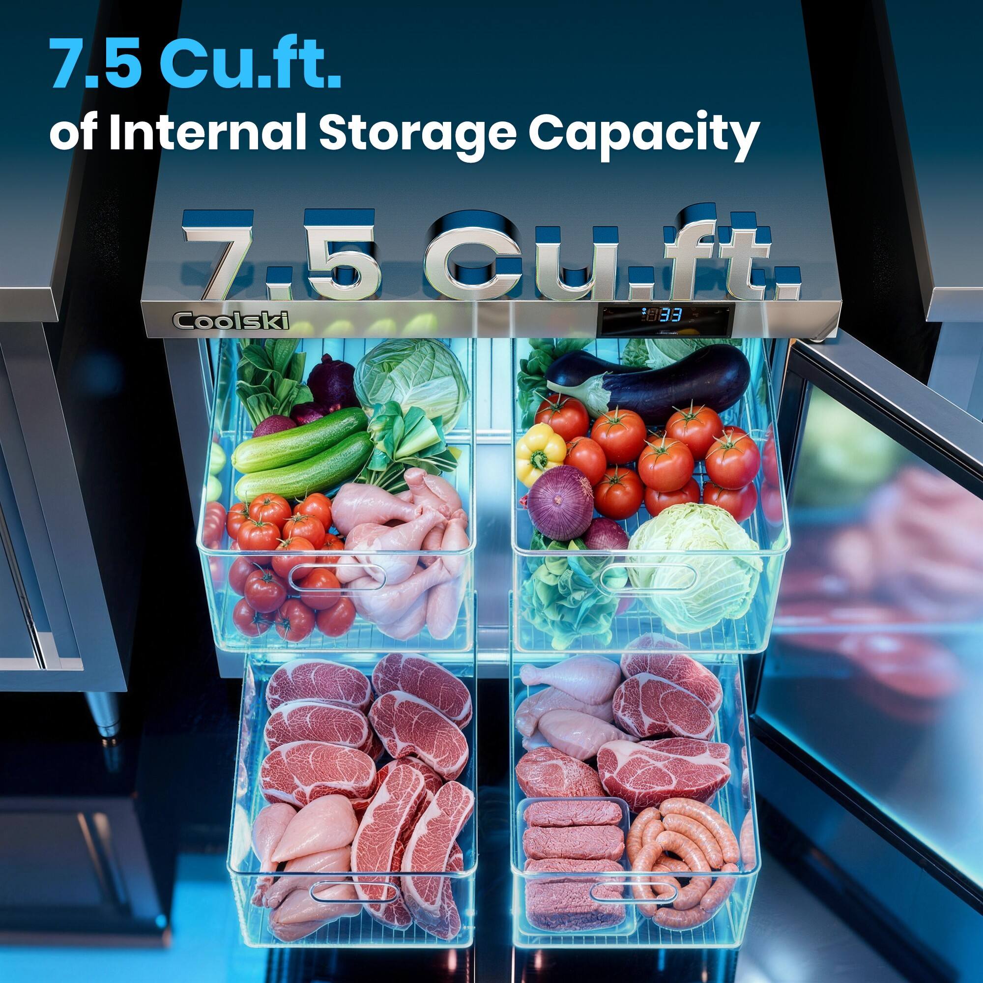 7.5 Cu.ft. of Internal Storage Capacity

7.5 Cu.ft.

Coolski