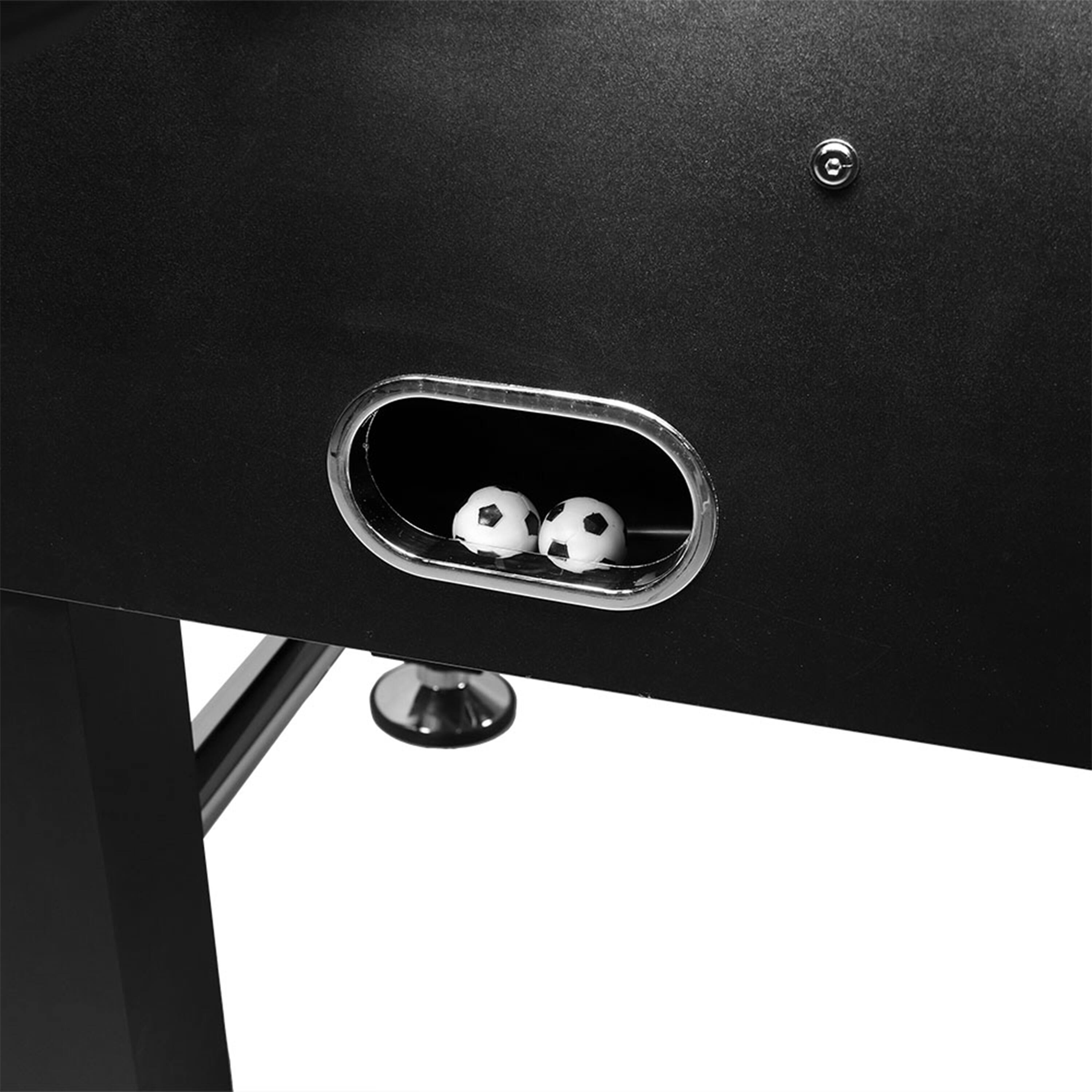 Alt View 7. Sunnydaze - 55 in Foosball Game Table with Drink Holders - Black.
