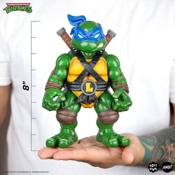 TEENAGE MUTANT NINJA TURTLES 8" L 2024 Viacom International C. All Rights Reserved SOFT VINYL MONDO
