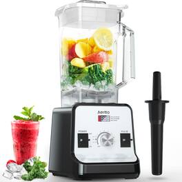 Aeitto - 1500W Blender, 68oz Professional Countertop Blender for Kitchen, Ice Crushing & Frozen Drinks - Silver