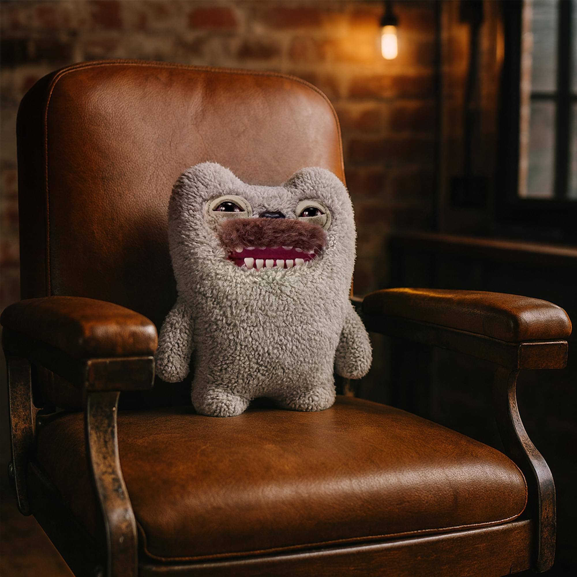 Alt View 3. ZURU - Fuggler Hairy Fuggs 9 Inch Plush | Old Tooth - Multi-Colored.