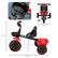Left. Qaba - Tricycle for Toddlers Age 2-5 with Adjustable Seat, Toddler Bike with Storage Baskets for Girls and Boys.