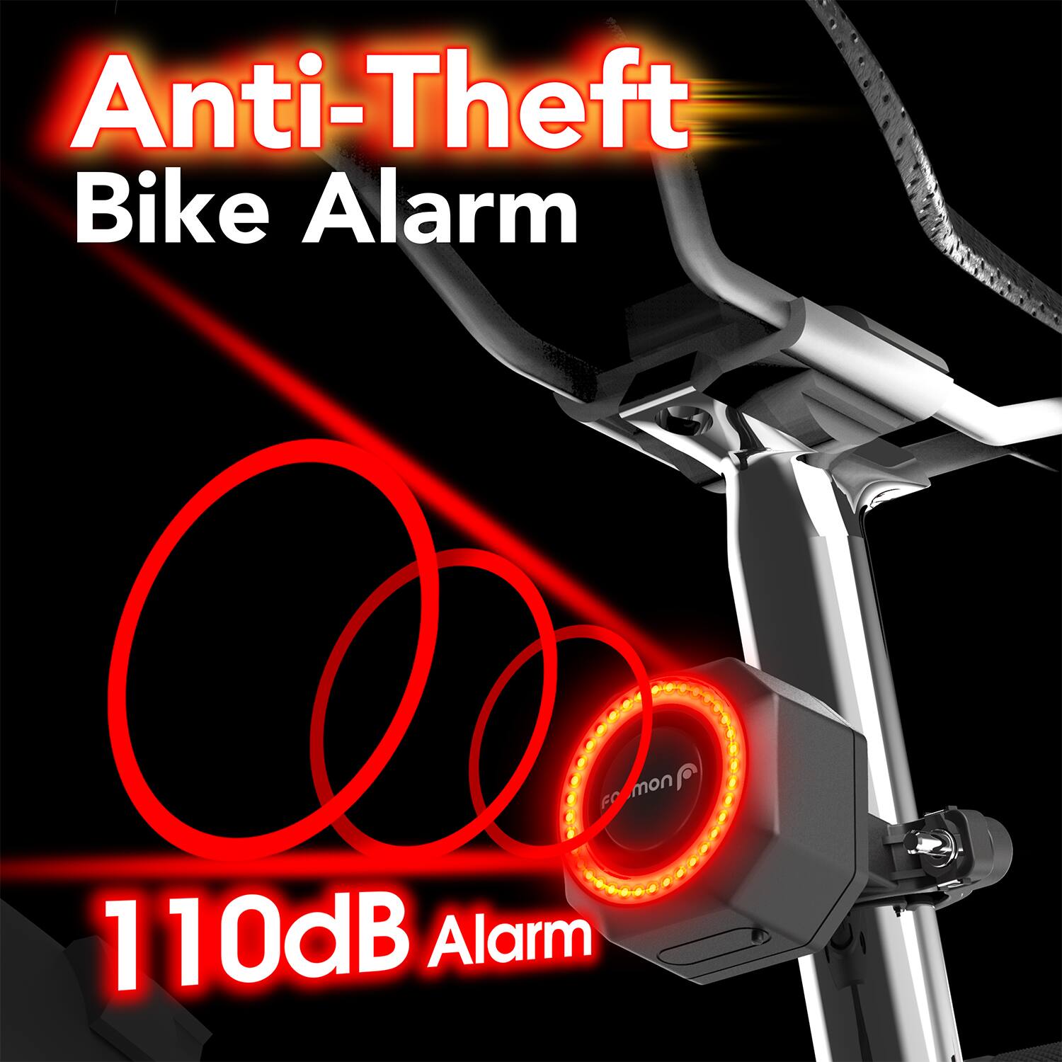 Anti-Theft Bike Alarm  
110dB Alarm