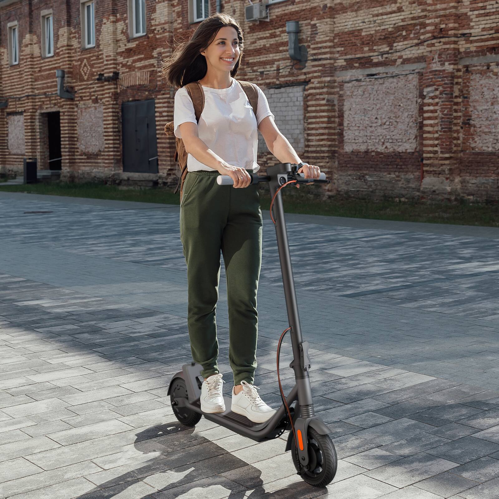 Alt View 1. Aotos - AOTOS Electric Scooter A1A Black - Black.