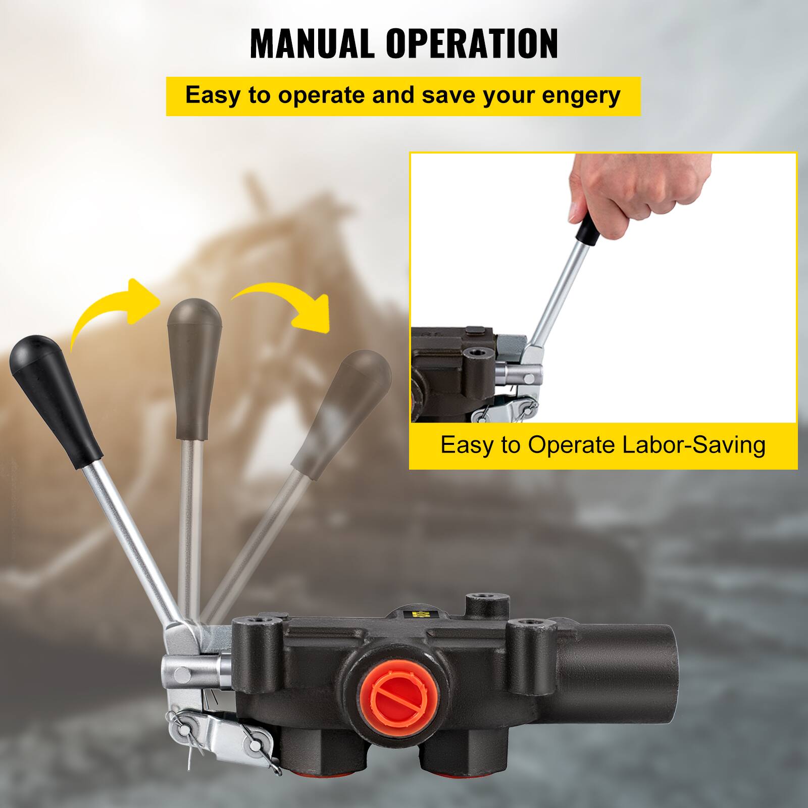 MANUAL OPERATION  
Easy to operate and save your energy  
Easy to Operate Labor-Saving