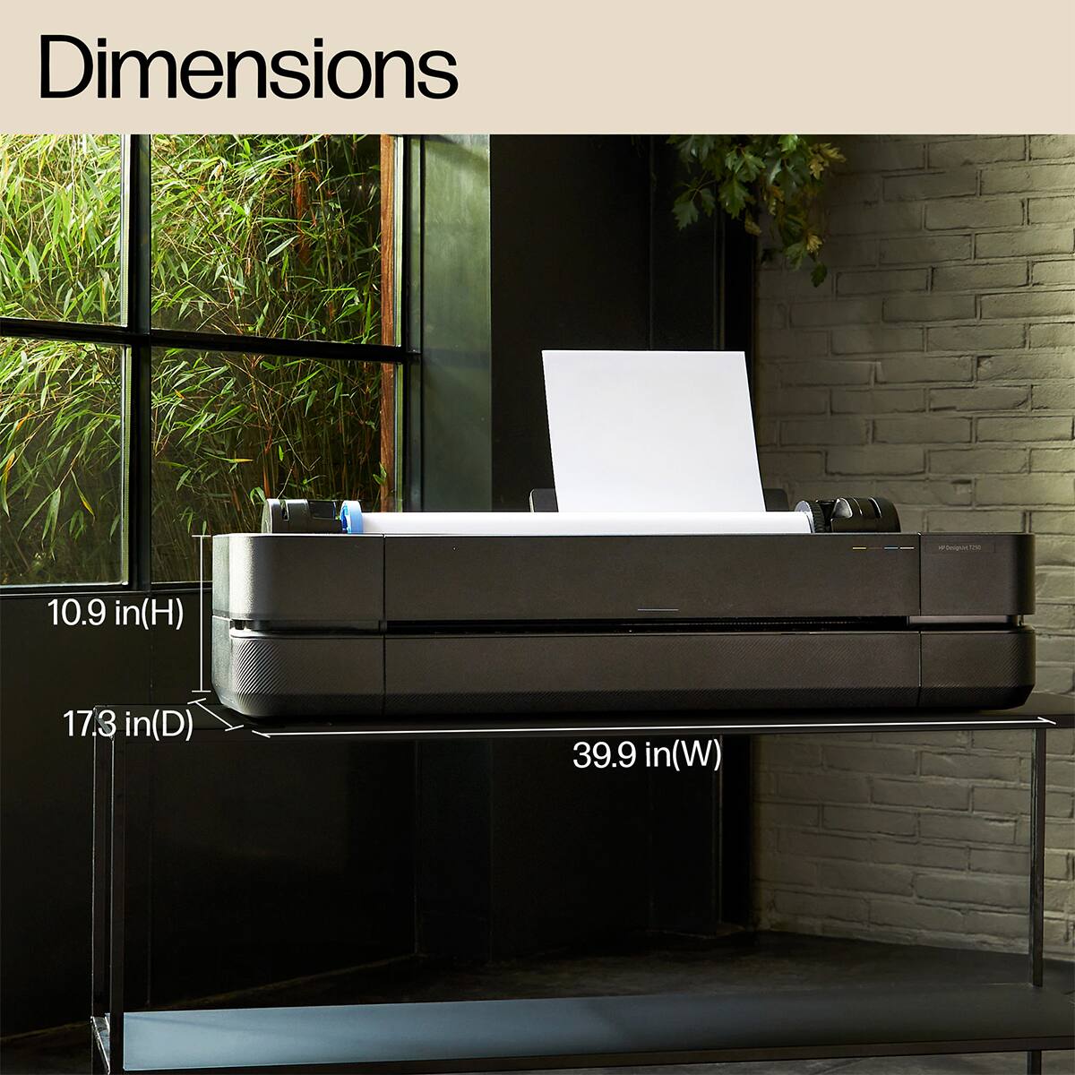 Dimensions: 10.9 in (H) x 17.3 in (D) x 39.9 in (W)