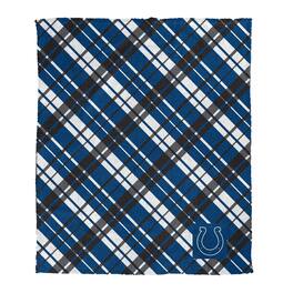 Pegasus - Indianapolis Colts 50" x 60" Dash Logo Patch Ultra Cozy Sherpa Blanket - Multicolor