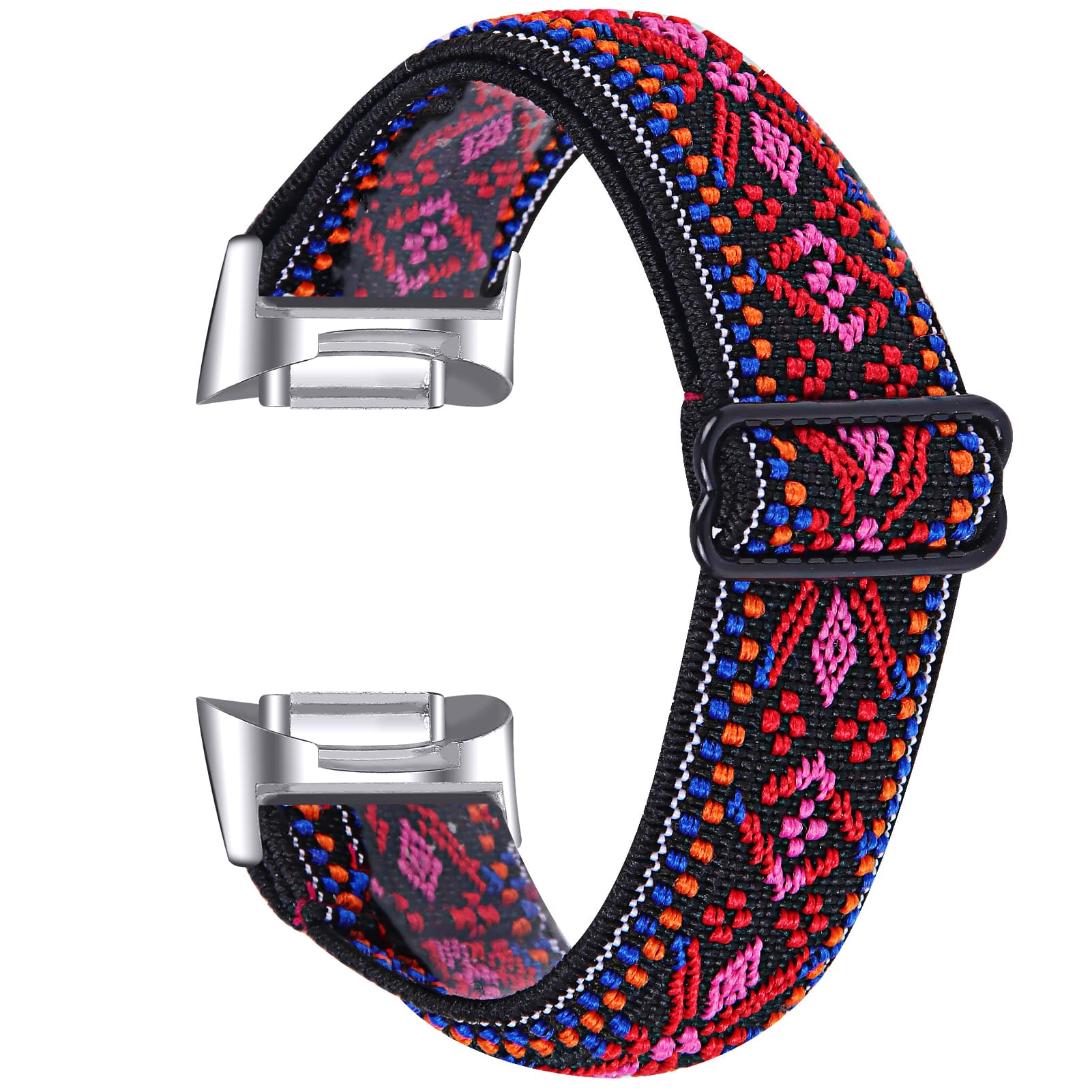 StrapsCo - Pattern Comfort Stretch Band Nylon Watch Strap For Fitbit Charge 5 - Woven Pattern 9 price history on PriceWatchPro