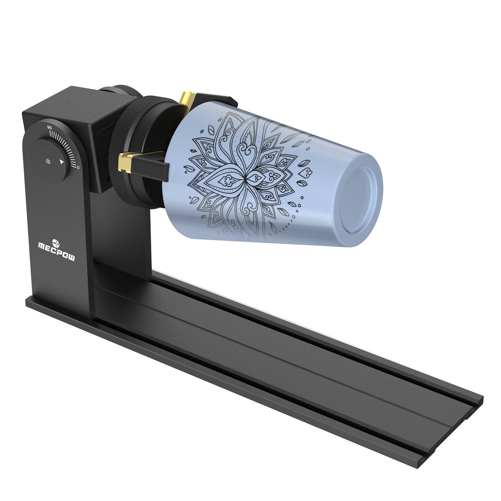 Alt View 2. Mecpow - X5 Laser Engraver & G5 Rotary Roller Module Combo Set, High-Speed Cutting & Precision Engraving for Wood Metal Acrylic.