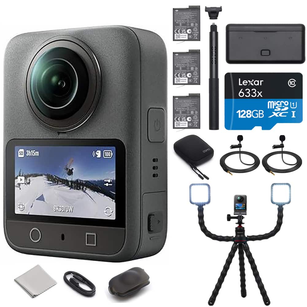 DJI - Osmo 360 Adventure Combo w/ Accessories Bundle