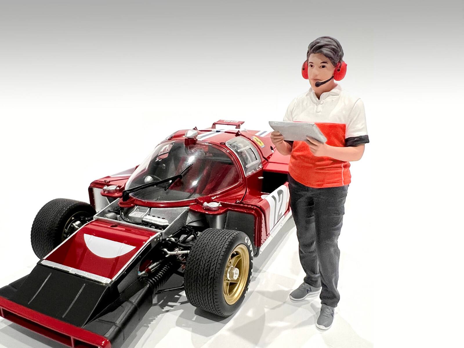 Alt View 1. American Diorama - "Race Crew" Figure #3 for 1/18 scale models by American Diorama.