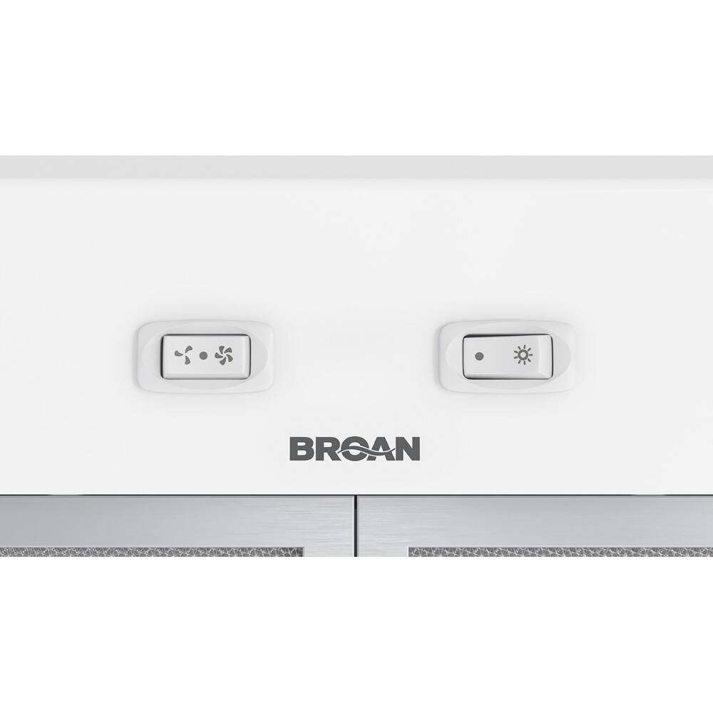 Alt View 6. Broan - Alta 30-Inch 350 MAX Blower CFM 1.5 Sones Range Hood - White.