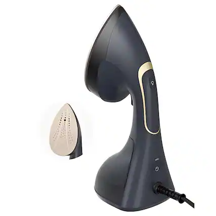 Front. Luckbyte - 2in1 Handheld Clothes Steamer Iron 1200W Powerful Burst Steam for Home Travel - Black.
