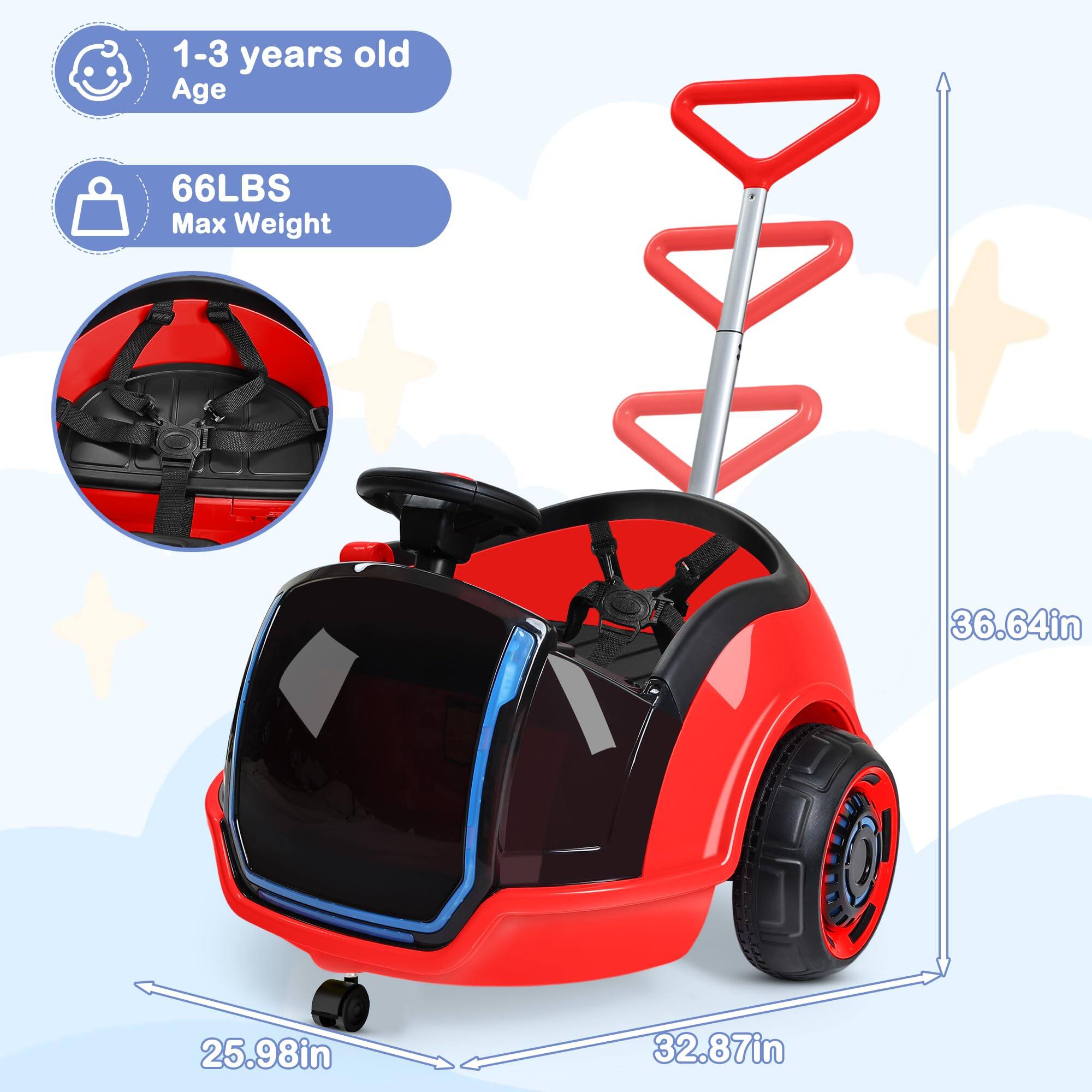 1-3 years old Age  
66LBS Max Weight  
36.64in  
25.98in  
32.87in