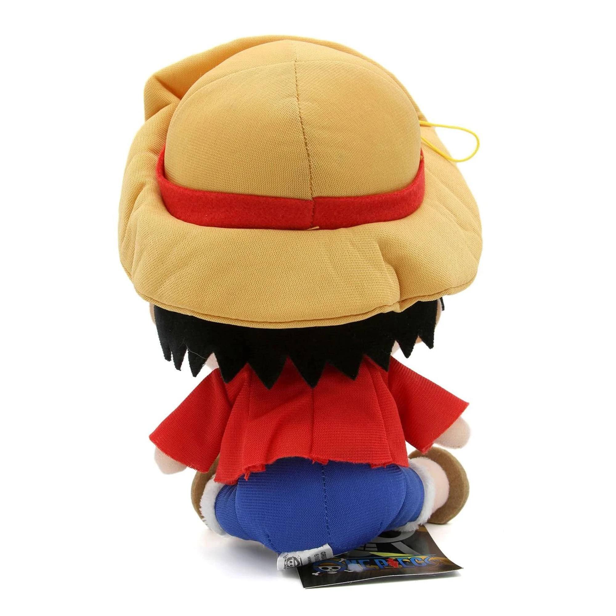 Alt View 2. Great Eastern - One Piece Zou Arc Monkey D. Luffy 6 Inch Sitting Plush - Red.