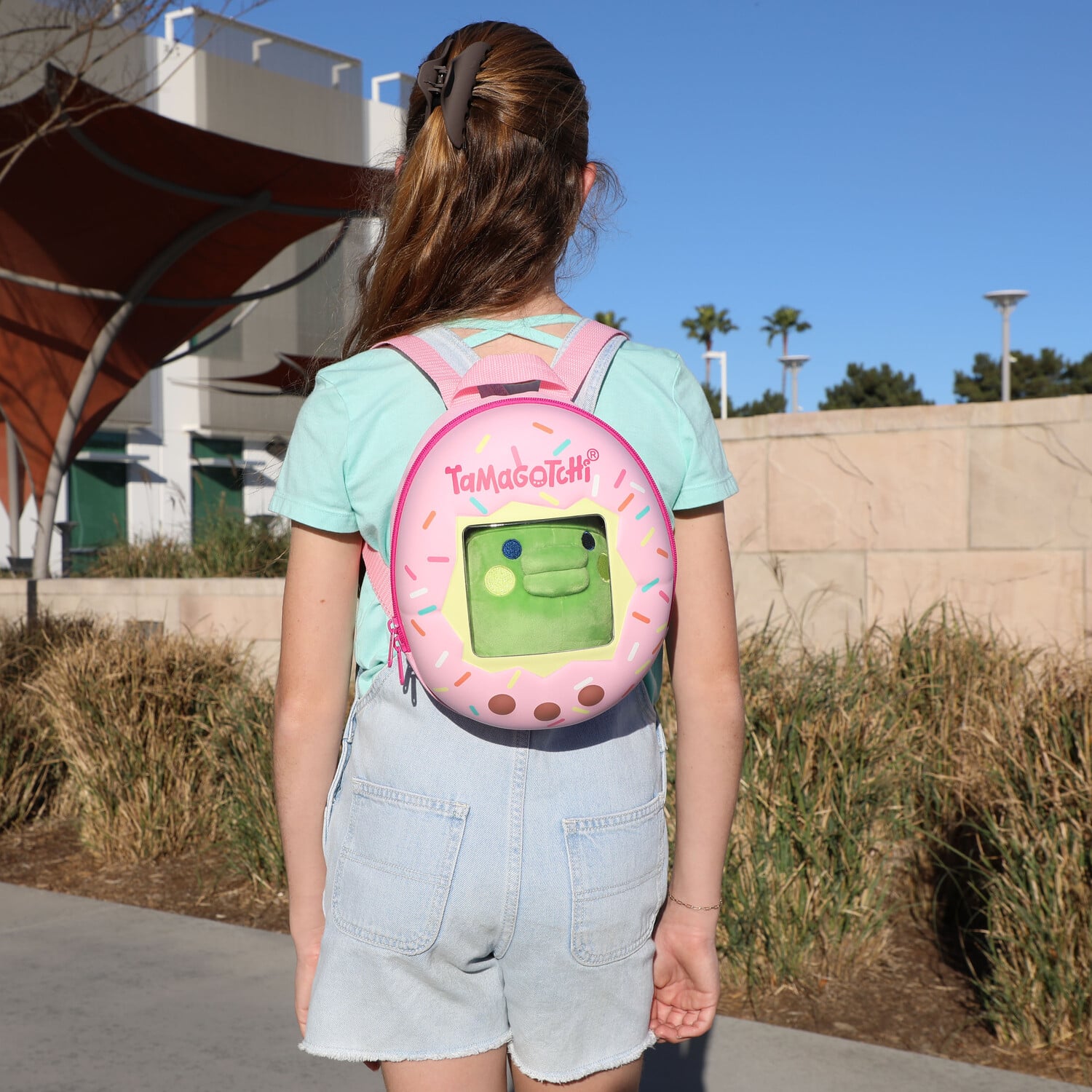 Bandai Tamagotchi Adventure Companion Backpack Kuchipatchi Plush