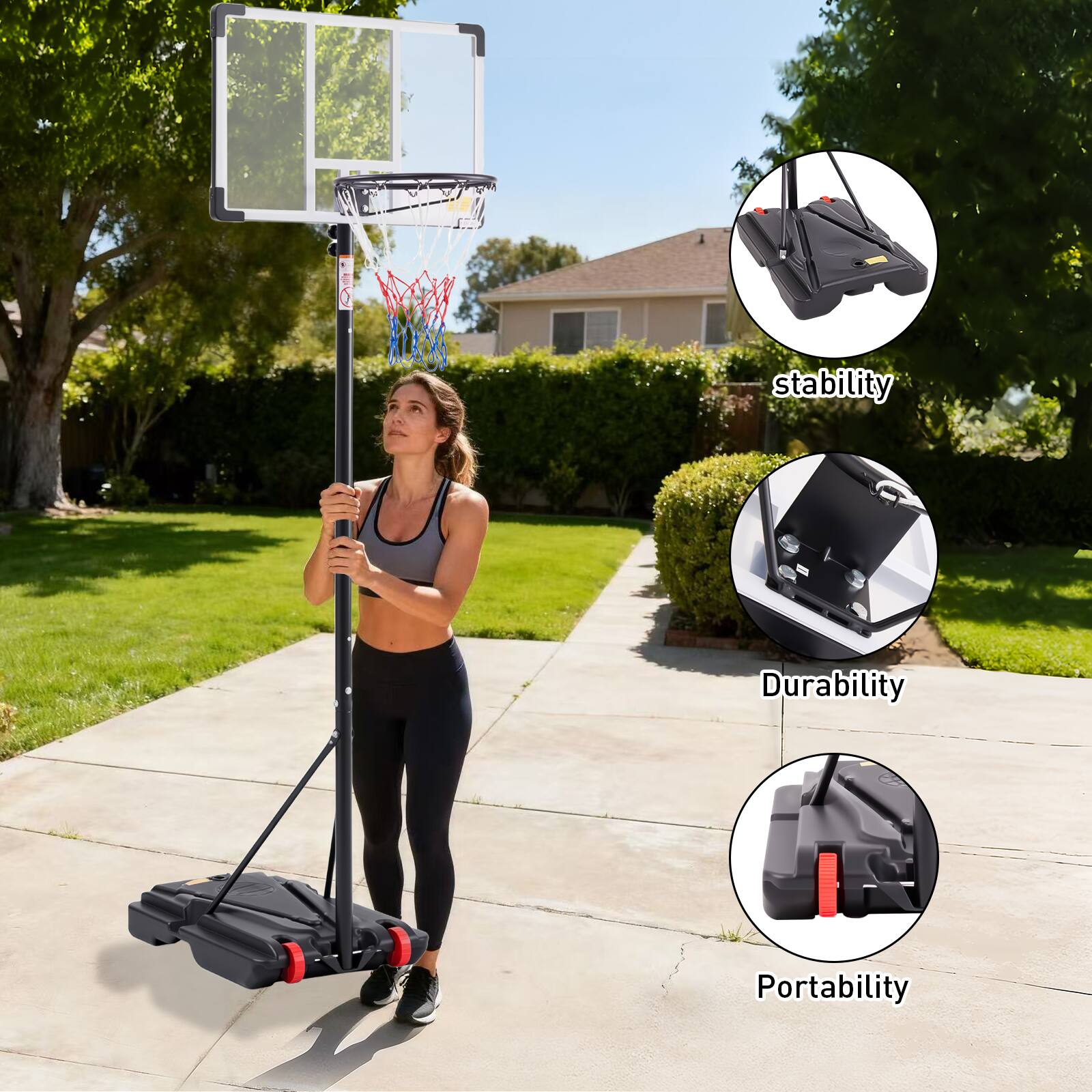 stability  
Durability  
Portability