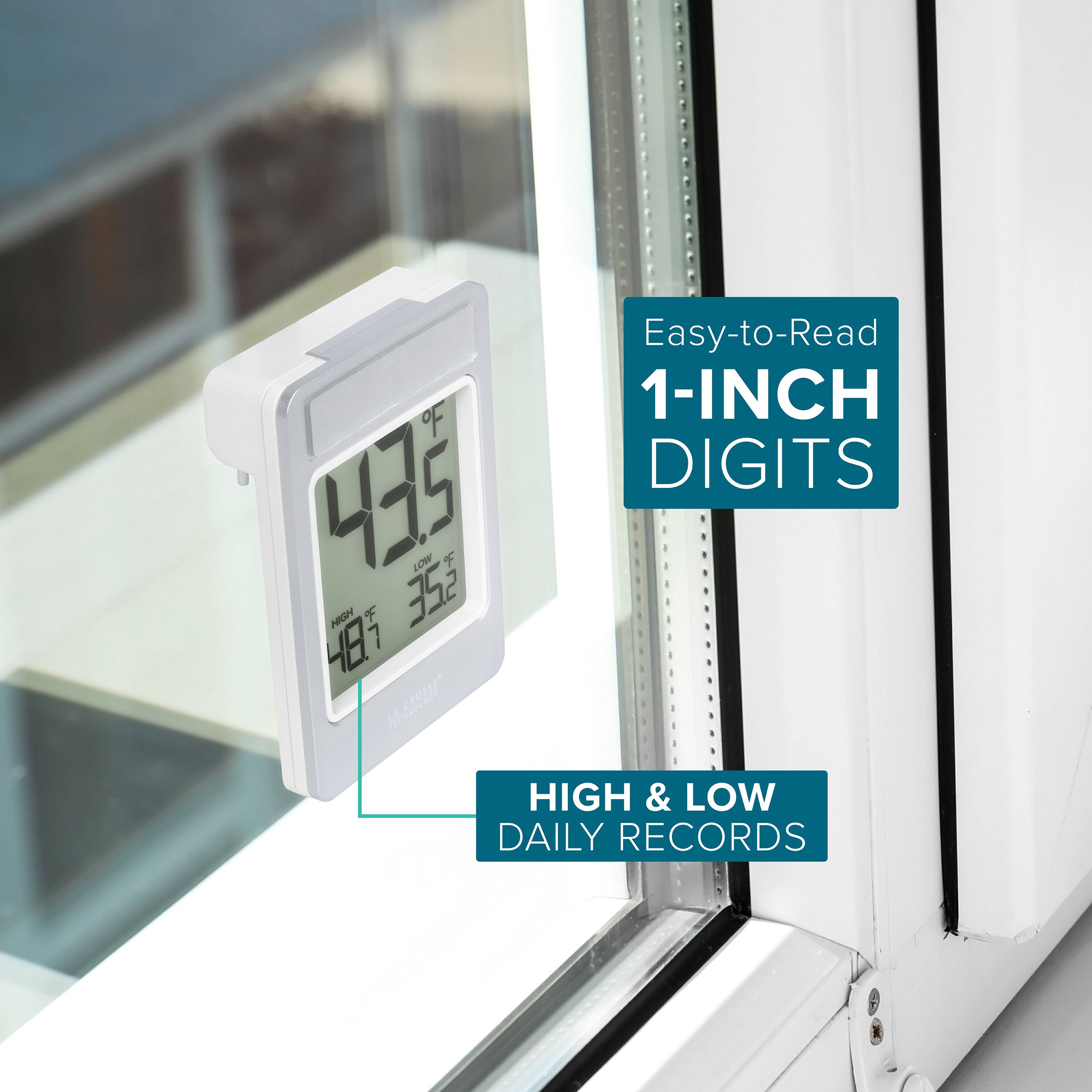 Easy-to-Read 1-INCH DIGITS  
HIGH & LOW DAILY RECORDS