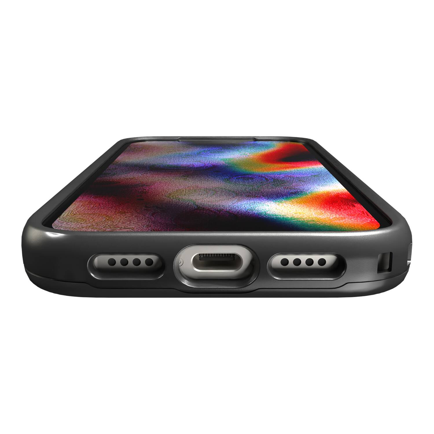 Back. Cellhelmet - Fortitude Series MagSafe Compatible Case for iPhone 17 Pro - Black.