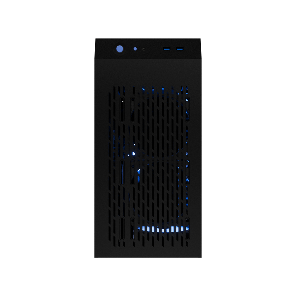 Alt View 5. MAINGEAR - MG-1 Elite Gaming Desktop - NVIDIA GeForce RTX 5080 - AMD Ryzen 7 9850X3D - 32GB DDR5 - 2TB NVMe SSD - WiFi 7 - RGB - Black.