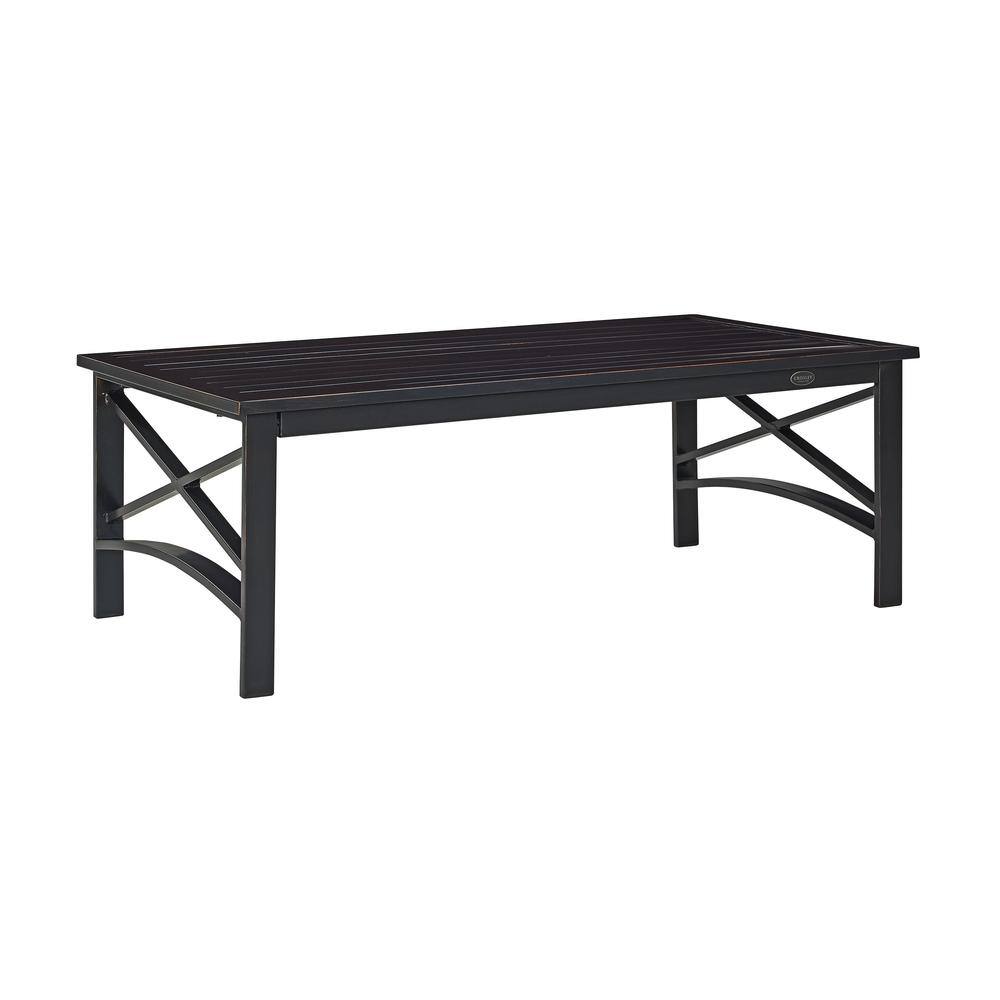 Alt View 2. Crosley Furniture - Kaplan Outdoor Coffee Table - Brown.