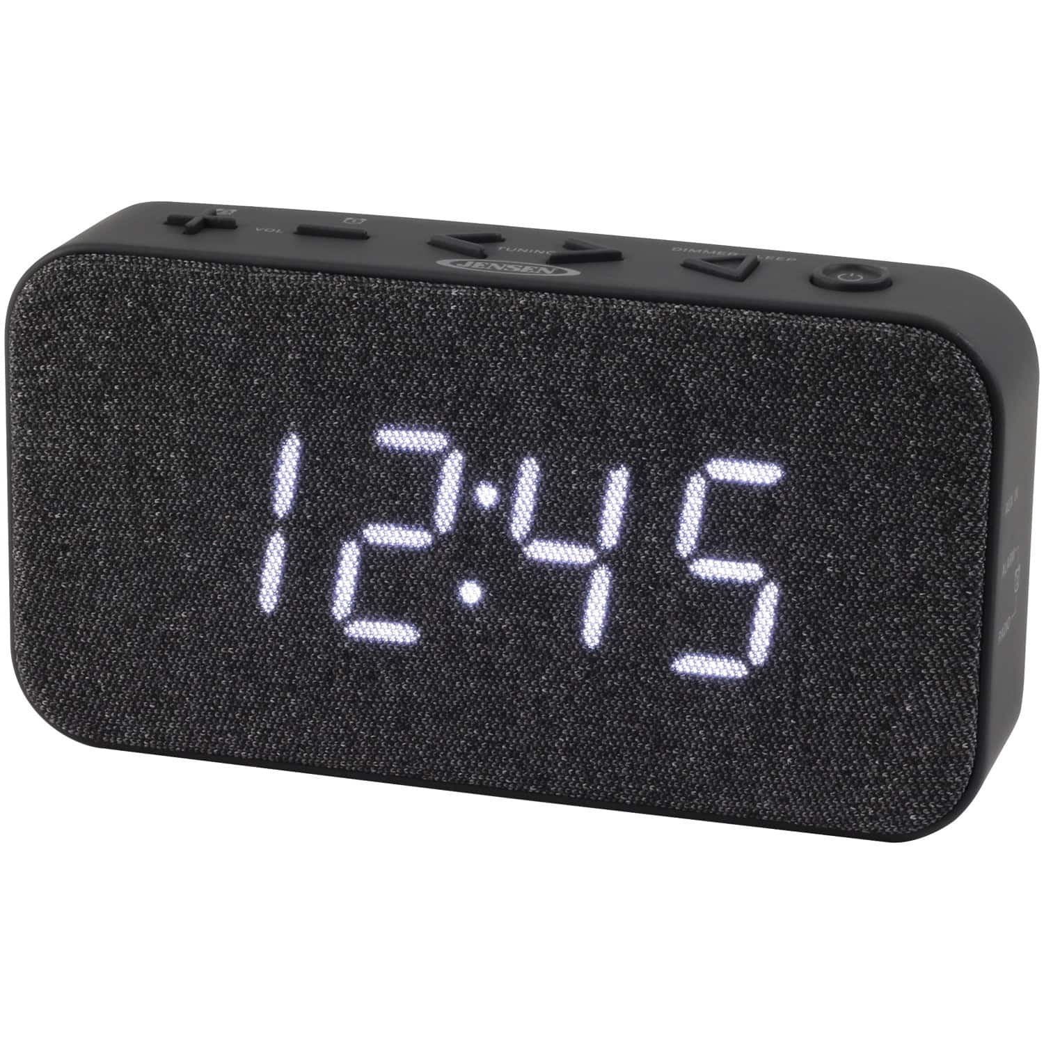Jensen - JCR-229 FM Digital Dual Alarm Clock Radio - Gray