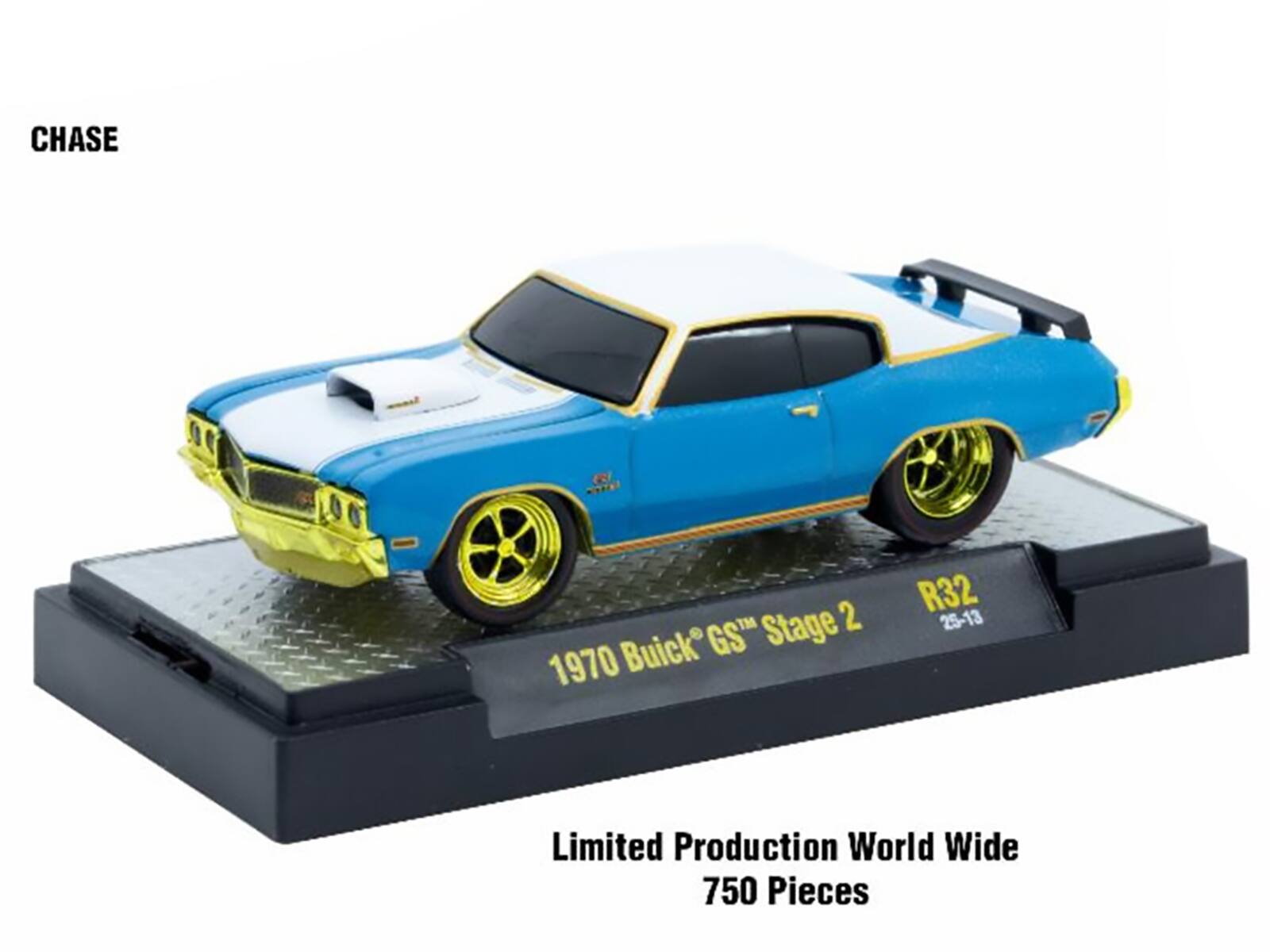 CHASE  
1970 Buick GS Stage 2  
R32 25-13  
Limited Production World Wide  
750 Pieces