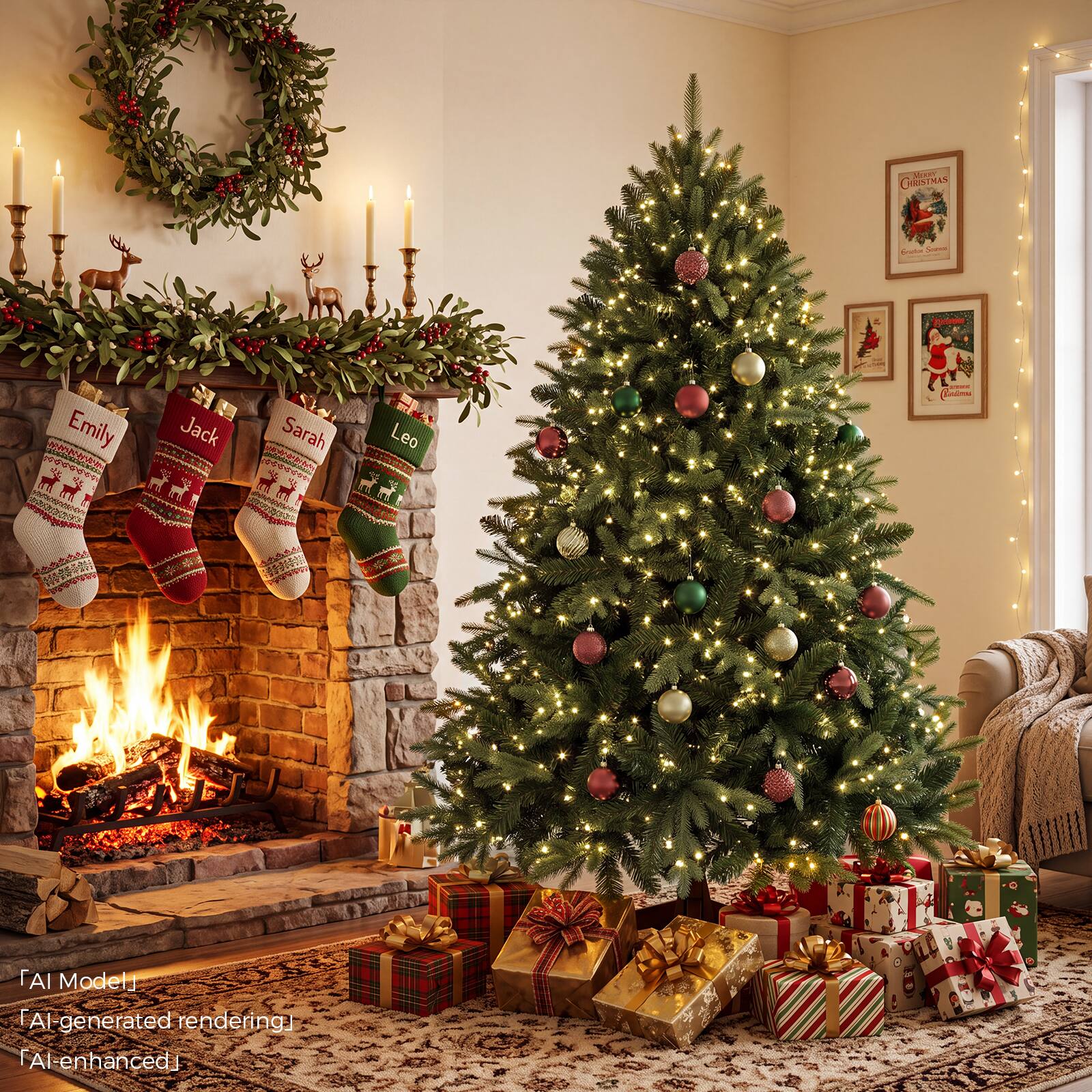 CloudRest Pro 6 ft Artificial Christmas Tree 1000+ Branch Tips Easy ...