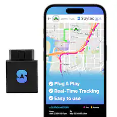 John's Truck, Spytec gps, Ave E Ross Ave, NOla N ve ak Ave, E Oak Ave, Oakri ge Ave, 11 E 7th Ave, Graze, 11 11, Ulele, The Haleor on Franklin Ave, Mitchell 45, Steicon University College oftaw, E Kay St, 44, " 45, Clarkes St, E Harrison N E Cass St, DUS N Tam 41, FranklinSt Sborough Morga, Plug & Play, Real-Time Tracking, Easy to use, LOCATION HISTORY, Stop, Speeding, From April 7, 2024 12:17pm, To May 21, 2024 7:23am