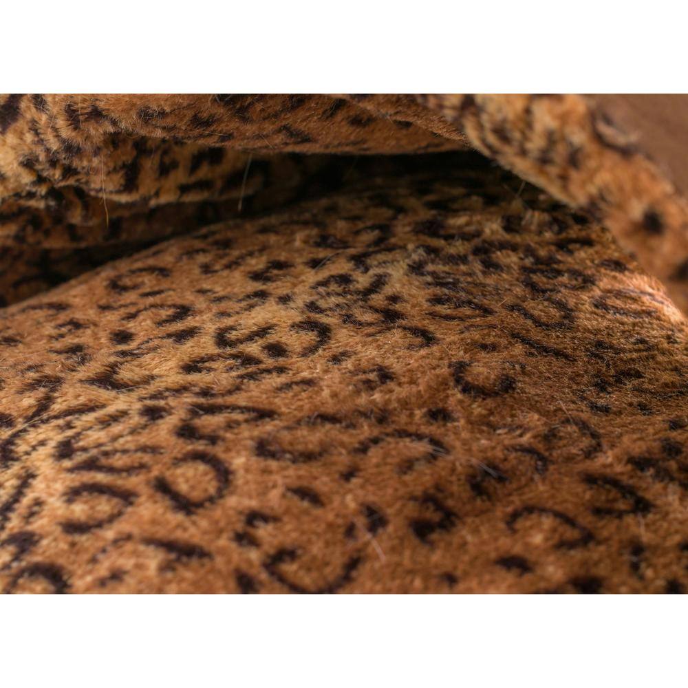Alt View 4. Armarkat - Cat Bed Mocha And Leopard - Brown.