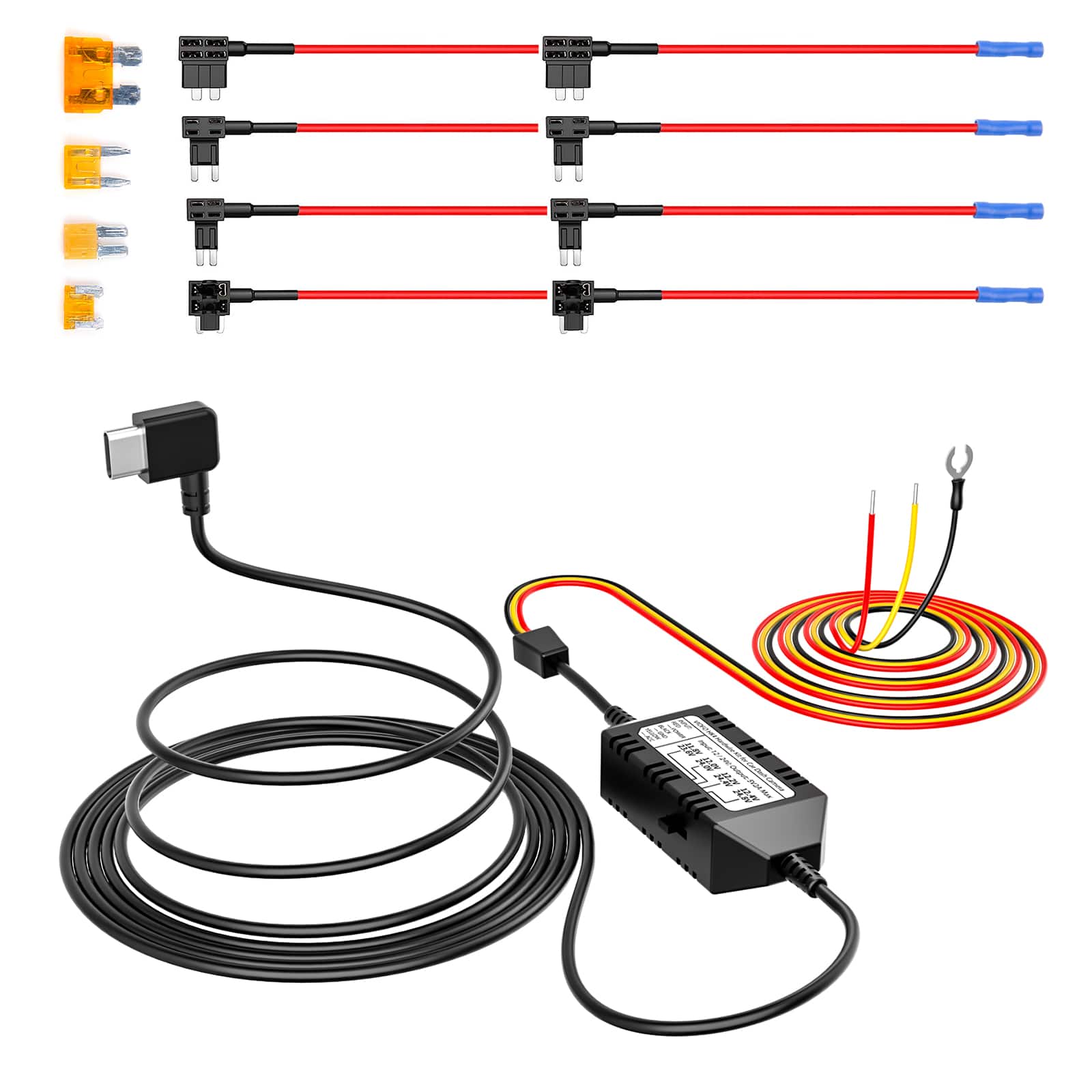 VIOFO - HK4 Hardwire Kit with 8pcs Full Set Circuit Fuse Tap, Type-C Port, for A329 series/A229 series/A119 Mini2/A119M Pro - Black price history on PriceWatchPro