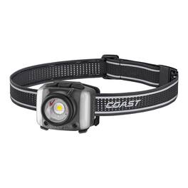 Coast - COAST® FL97R 1250 Lumen Voice-Controlled LED Headlamp w/ Spot & Flood, ARC Lighting, USB-C, Grey.