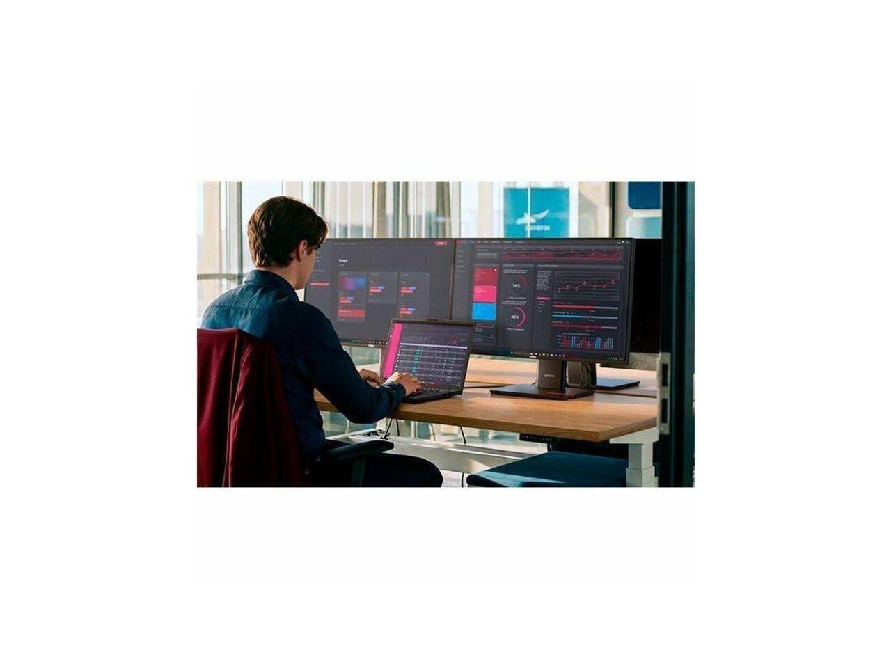 Alt View 1. Lenovo - Lenovo ThinkPad T14 Gen 7 Copilot+ PC AMD Ryzen AI 7 PRO 450 32GB RAM 512GB SSD 14" Touch Win 11 Pro (21WV0006US) - Black.
