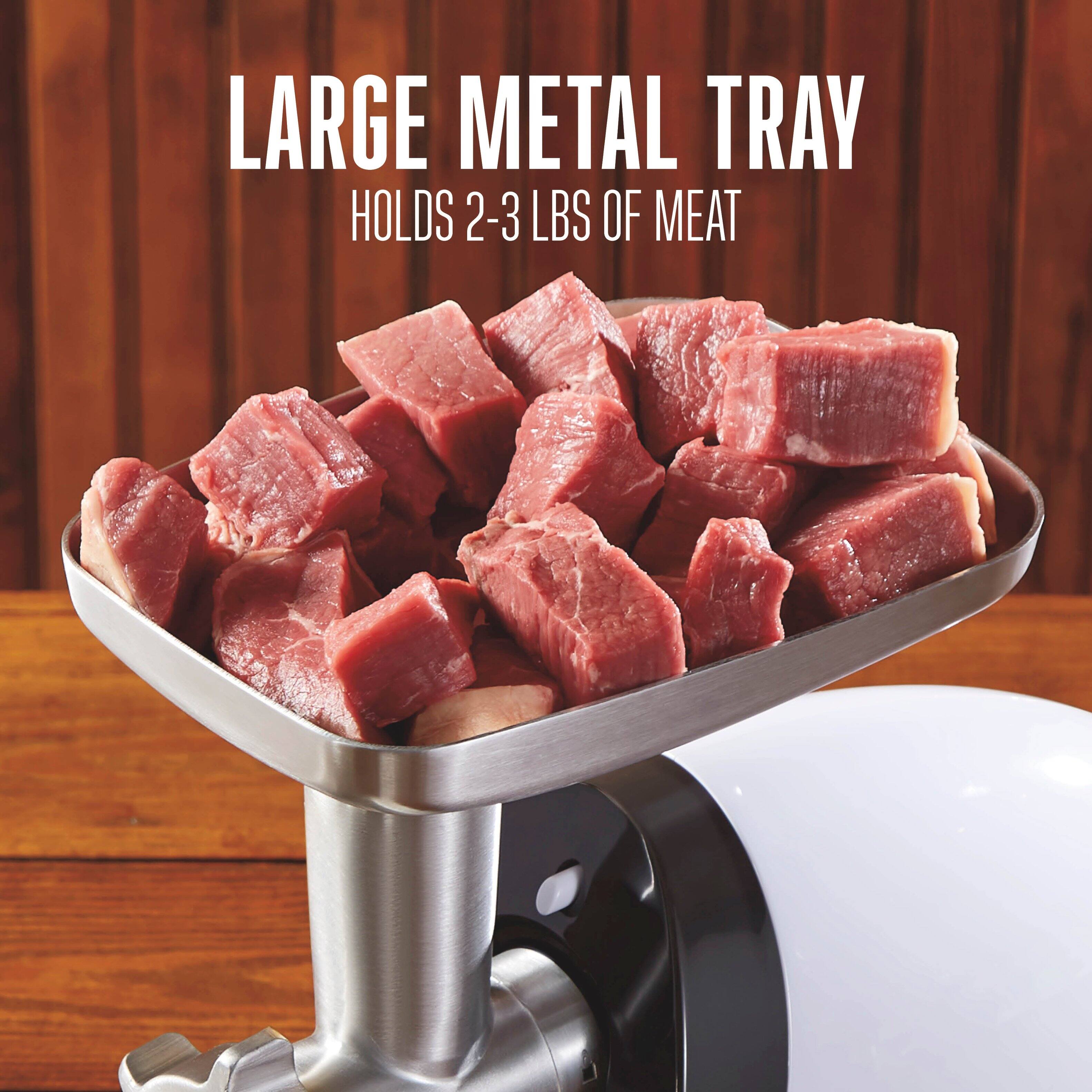 LARGE METAL TRAY  
HOLDS 2-3 LBS OF MEAT