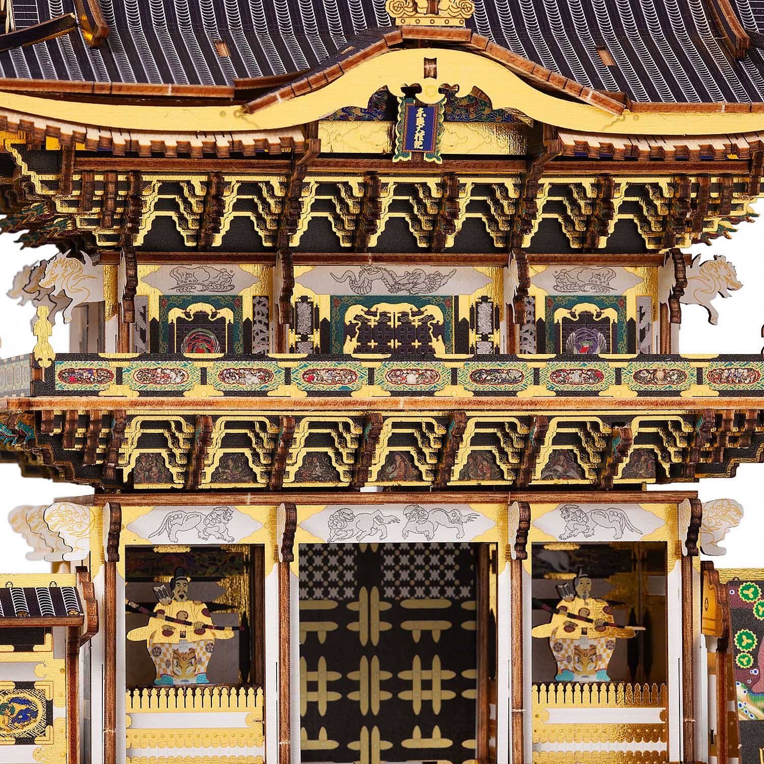 Back. 3D Puzzle - 3D DIY Puzzle: Nikko Toshogu Shrine: Yomeimon Gate Color - 259pcs.