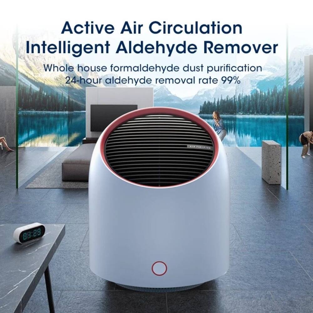 Active Air Circulation Intelligent Aldehyde Remover  
Whole house formaldehyde dust purification  
24-hour aldehyde removal rate 99%  
88:89