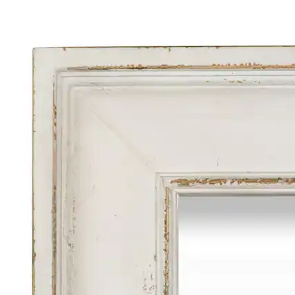 Front. Liberty Furniture Industries - Abbey Park Mirror in Antique White - White.