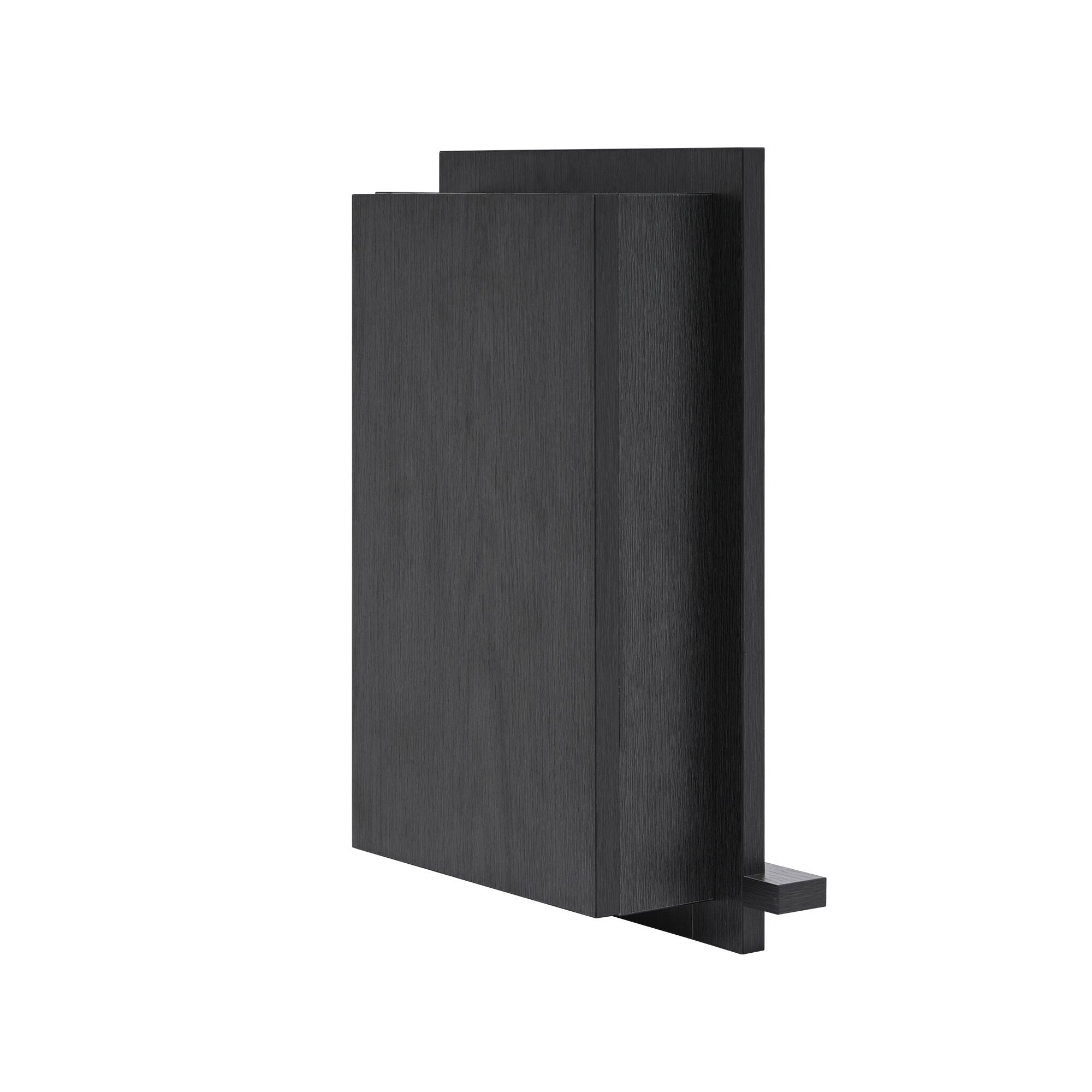 Alt View 7. AdirHome - Wood Wall Cabinet Recessed Wall Shelf - Black.