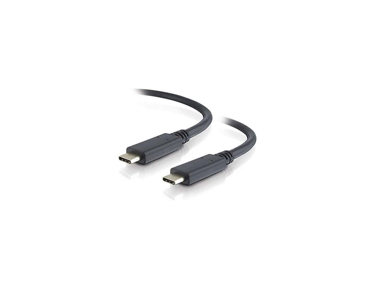 Alt View 5. Cables to Go - C2G 1M USB-C to USB-C 3.1 Cable USB Type-C Cable USB Type-C Cable - Black.