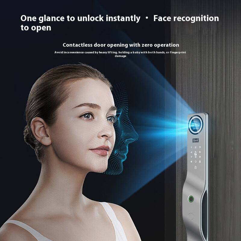 One glance to unlock instantly • Face recognition to open

Contactless door opening with zero operation

Avoid inconvenience caused by heavy lifting, holding a baby with both hands, or fingerprint damage